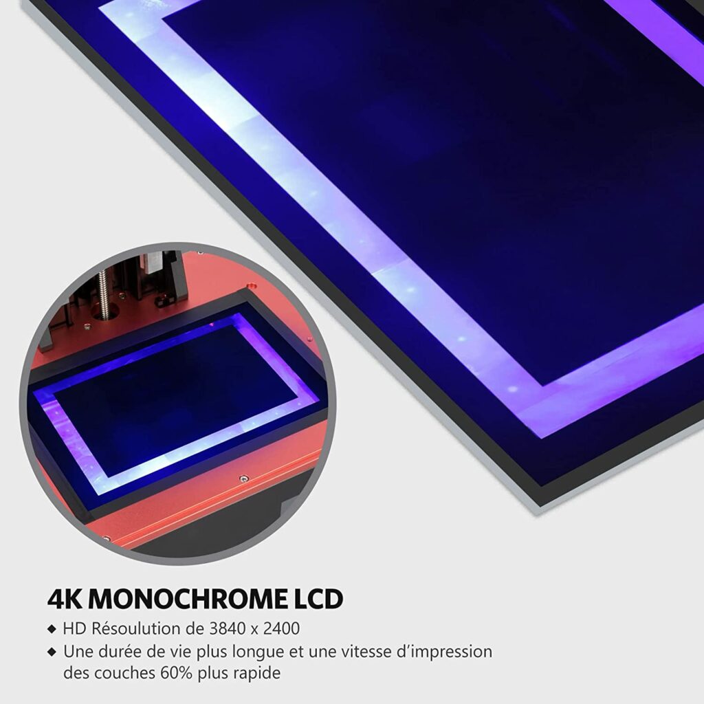 meilleure imprimante 3D 2023 : Elegoo Saturn, écran 4K monochrome